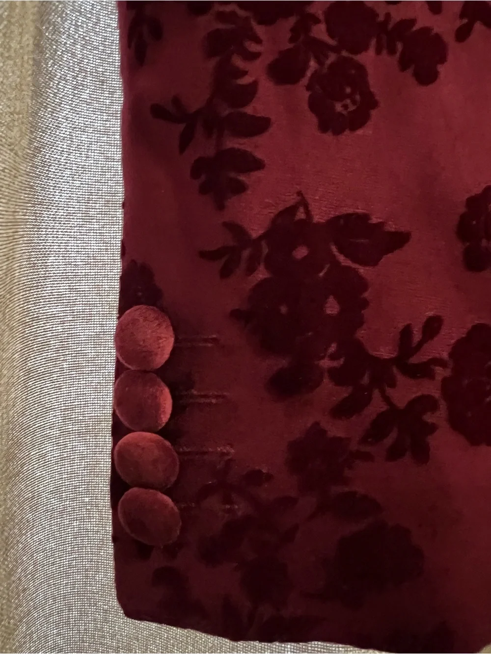 NWT Ferrari Slim Fit Evening Edition Floral Blazer 38H Burgundy Formal Jacket